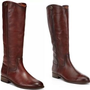 Frye Melissa Button 2 Tall Leather Riding Boots